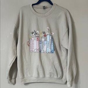 Taylor Swift Cream Sweatshirt with Albums